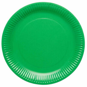 Papieren borden groen 23cm 8 stuks