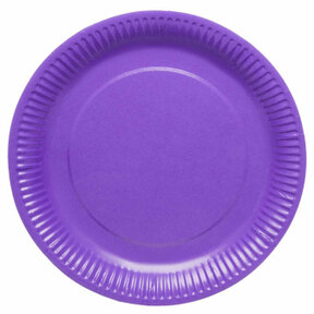Papieren borden paars 23cm 8 stuks