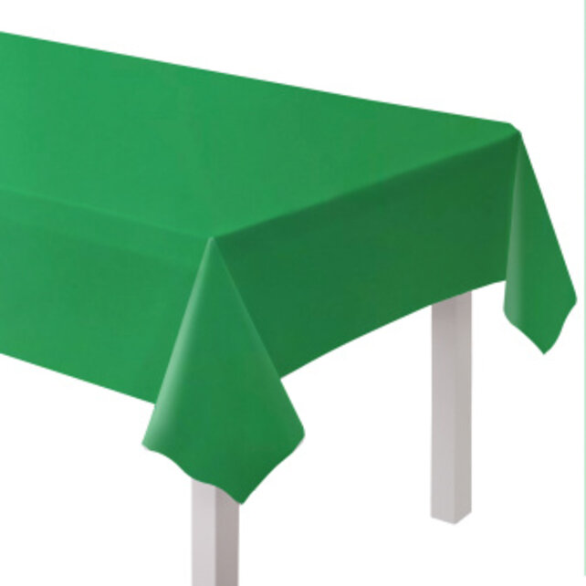 Plastic tafelkleed groen 137x274cm