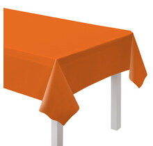 Plastic tafelkleed oranje 137x274cm