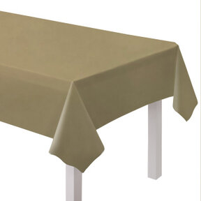 Papieren tafelkleed goud 137x274cm