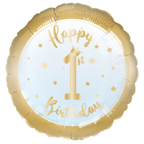 1ste verjaardag folieballon jongen 43cm