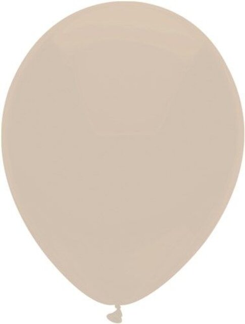Beige ballonnen 10 stuks 30cm