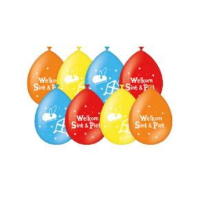 Ballonnen - Sinterklaas - 8 stuks