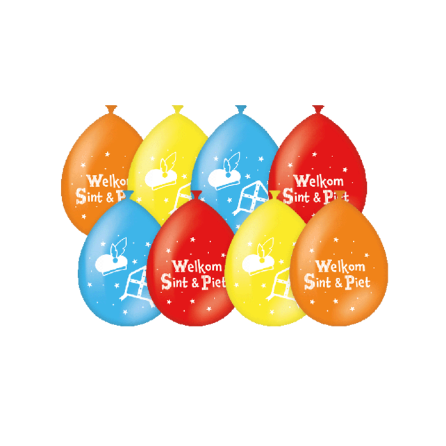 Ballonnen - Sinterklaas - 8 stuks