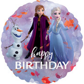 Frozen 2 happy Birthday folieballon 43cm Frozen 2 happy Birthday folieballon 43cm