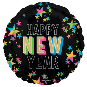 Happy new year folieballon 43cm