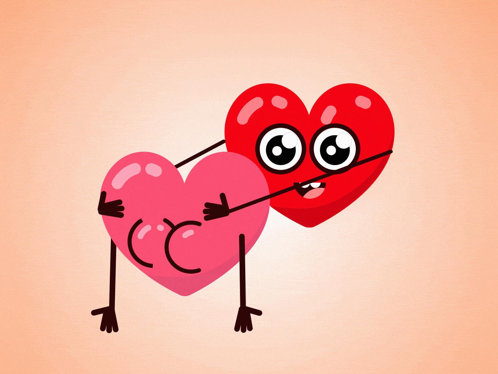 Valentijnsdag hartjes gif