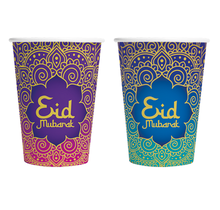 Eid Mubarak bekers 8 stuks (210 ml) - Luxe design - WeFiesta