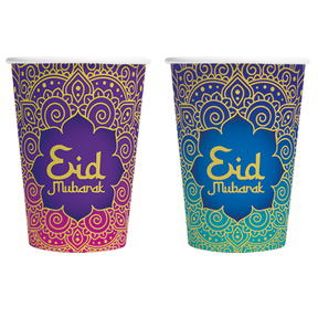 Eid Mubarak bekers 8 stuks