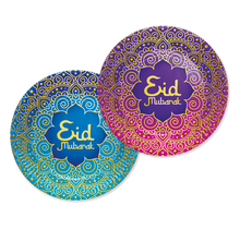 Eid Mubarak bordjes papier 23cm - 8 stuks - Luxe designs - WeFiesta