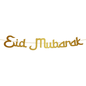 Eid Mubarak letterslinger - 2 meter - Gouden letters - WeFiesta