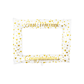 Photo frame Just Married 66x85cm opblaasbaar