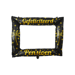Photo frame Pensioen goud zwart 66x85cm opblaasbaar