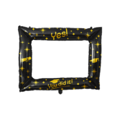 Photo frame Yes You Did It opblaasbaar - 66x85 cm - Zwart met goud