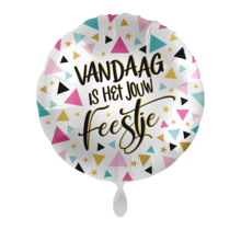 Folieballon Vandaag is het jouw feestje 45 cm