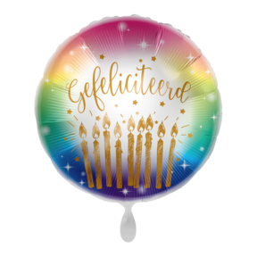 Folieballon Gefeliciteerd 45cm