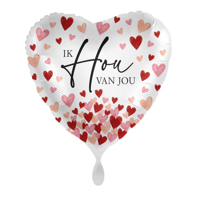 Folieballon Ik hou van jou 45cm Folieballon Ik hou van jou 45cm