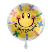 Folieballon Van harte Beterschap smiley 45cm