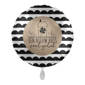 Folieballon Een Nieuw Huis, Veel geluk 45cm