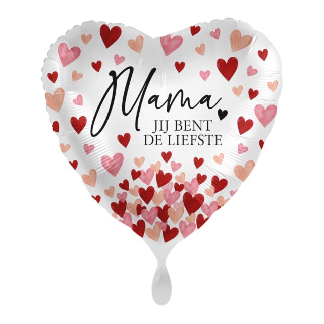 Folieballon Mama jij bent de liefste 45cm Folieballon Mama jij bent de liefste 45cm