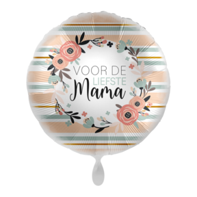 Folieballon Voor de liefste Mama 45cm
