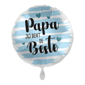 Folieballon Papa jij bent de beste 45cm