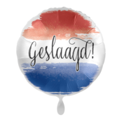 Folieballon Geslaagd Nederlandse vlag 45cm