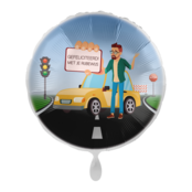 Folieballon Gefeliciteerd met je Rijbewijs man 45cm