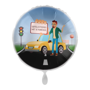 Folieballon Gefeliciteerd met je Rijbewijs man 45cm