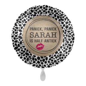 Folieballon Sarah half antiek 45cm