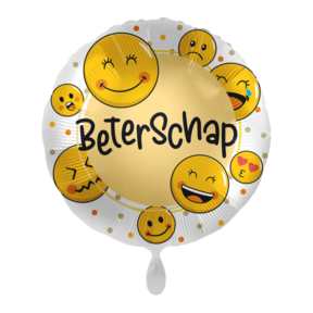 Folieballon Beterschap Smiley's 45cm