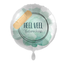 Folieballon Heel veel beterschap rond 45cm