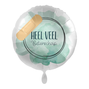 Folieballon Heel veel beterschap rond 45cm