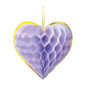 Honeycombs Watercolor Hearts 4 stuks 23cm
