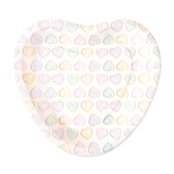 Papieren borden Watercolor Hearts 8 stuks 23cm