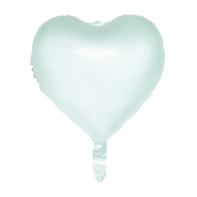 Hart folieballon pastel Groen Watercolor Hearts 45cm