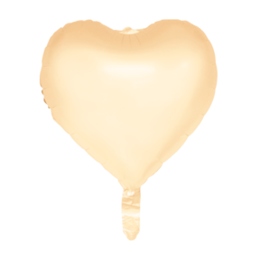Hart folieballon pastel Geel Watercolor Hearts 45cm