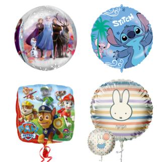 Kinderfeestje folieballonnen met helium