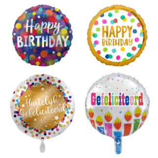 Verjaardag folieballonnen met helium