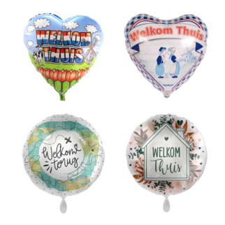Welkom Thuis folieballonnen met helium
