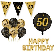 Classy Party 50 jaar verjaardag versiering pakket M