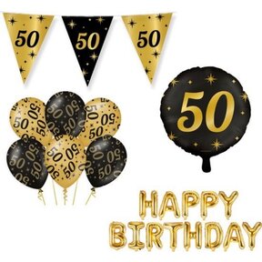 Classy Party 50 jaar verjaardag versiering pakket M