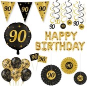 Classy Party 90 jaar verjaardag versiering pakket XL