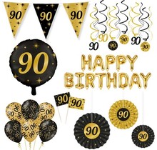 Classy Party 90 jaar verjaardag versiering pakket XL