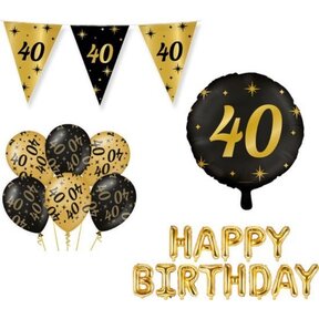Classy Party 40 jaar verjaardag versiering pakket M