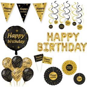 Classy Party Happy Birthday verjaardag versiering pakket XL