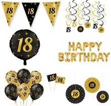 Classy Party 18 jaar verjaardag versiering pakket XL