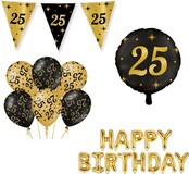 Classy Party 25 jaar verjaardag versiering pakket M