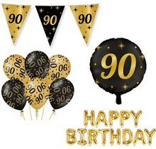 Classy Party 90 jaar verjaardag versiering pakket M